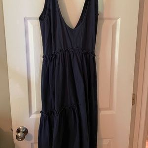 Navy Blue Shein Tier Dress